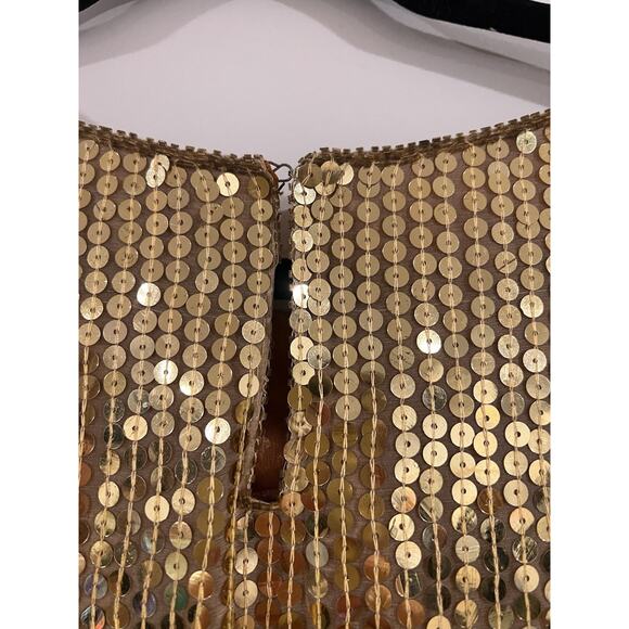 Vintage Exclusive Jainsons International Med gold Sequin 80s/90s shoulder pads - Picture 5 of 5